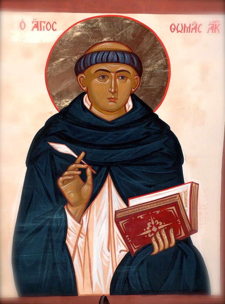 Greek icon of Saint Thomas Aquinas